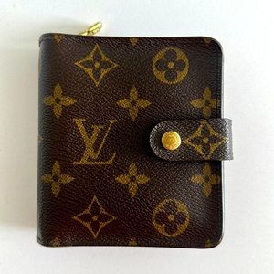 Louis Vuitton, compact zip monogram wallet